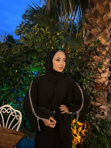 Alder Abaya Şal Siyah