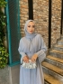 Shiny Abaya Gri