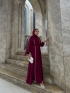 AJİNA ABAYA BORDO