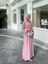 ALDER ABAYA TOZ PEMBE