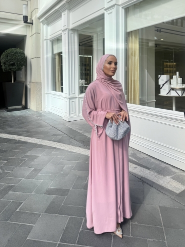 ALDER ABAYA TOZ PEMBE
