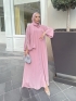 ALDER ABAYA TOZ PEMBE