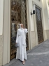 SHİNY ABAYA BEYAZ