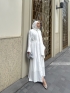 SHİNY ABAYA BEYAZ