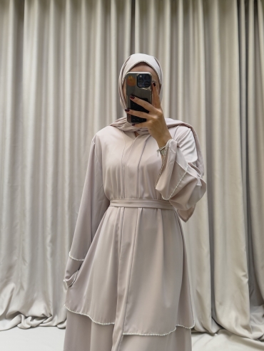 EMLA ABAYA BEJ RENGİ
