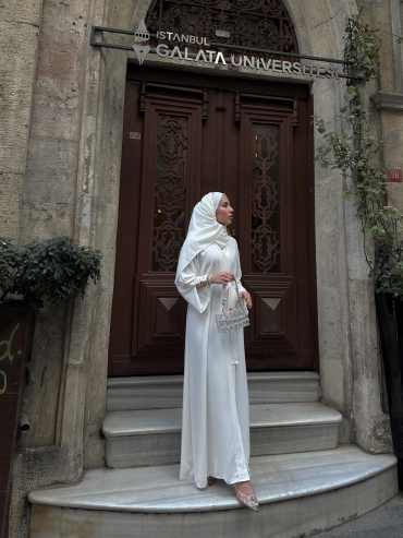 Alder Abaya Beyaz