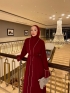 Shiny Abaya Bordo