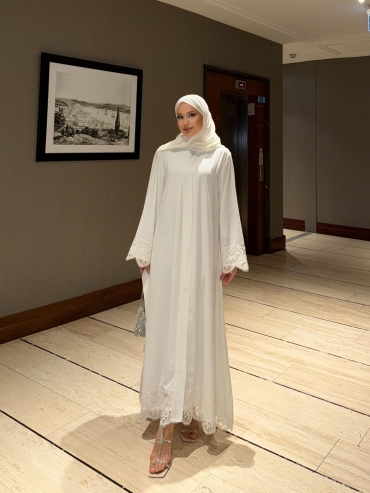 ZESA ABAYA BEYAZ