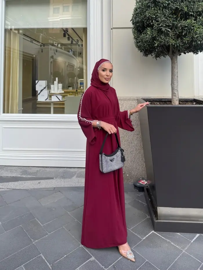 Alder Abaya Bordo