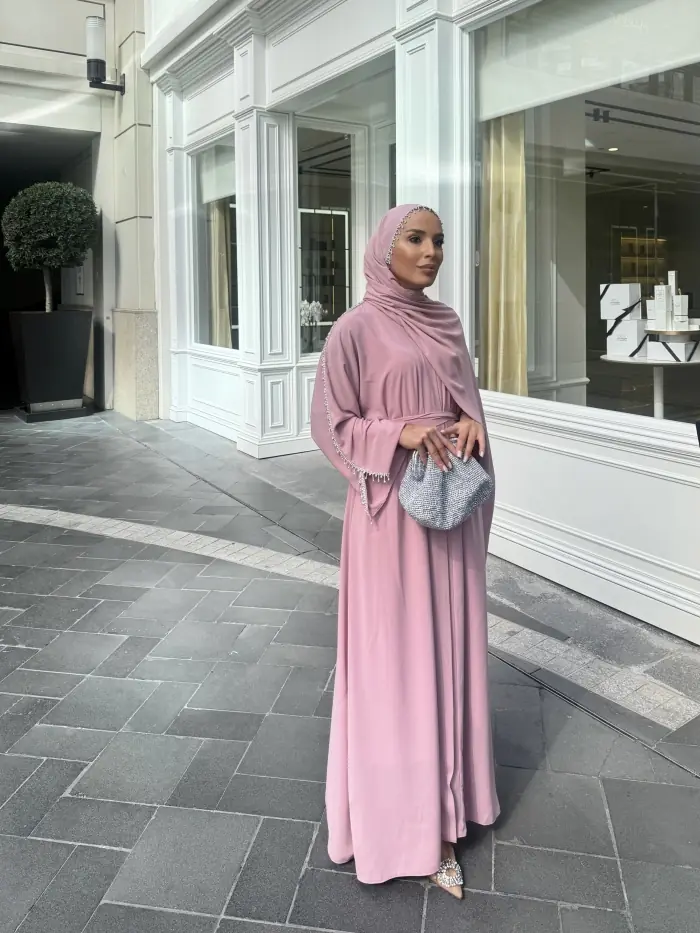 Alder Abaya Toz Pembe