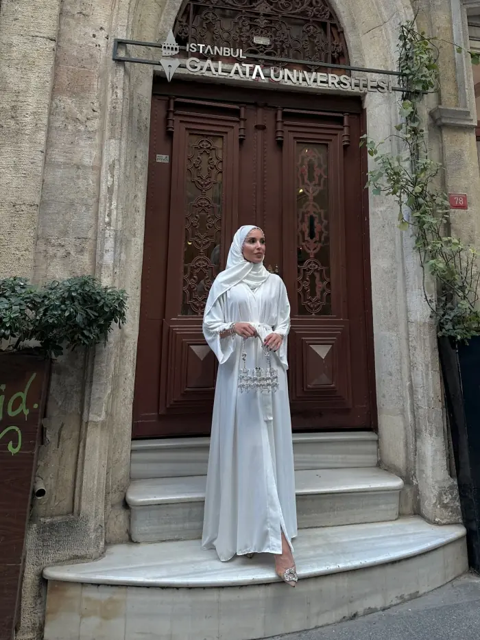 Alder Abaya Beyaz
