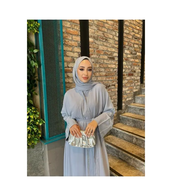 Shiny Abaya Gri