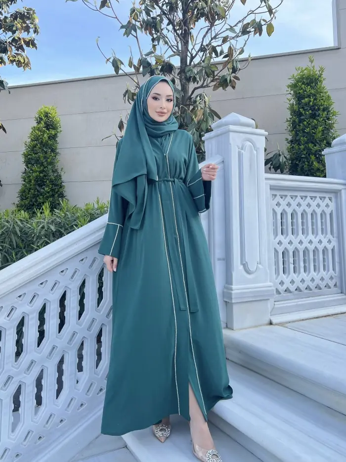 Shiny Abaya Yeşil