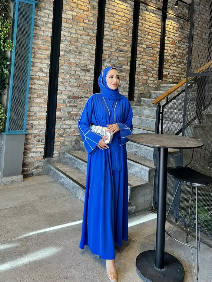 Swarovski Şal Saks Mavisi