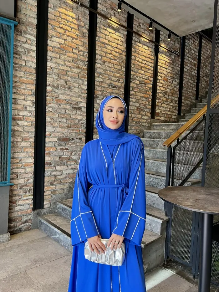 Swarovski Şal Saks Mavisi