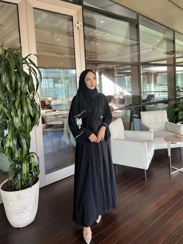 Wedding Collection Siyah Abaya Siyah