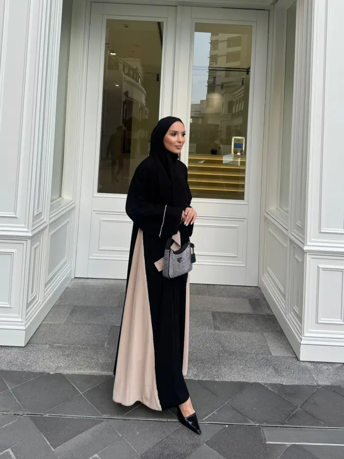 Zeyn Abaya Siyah-Bej