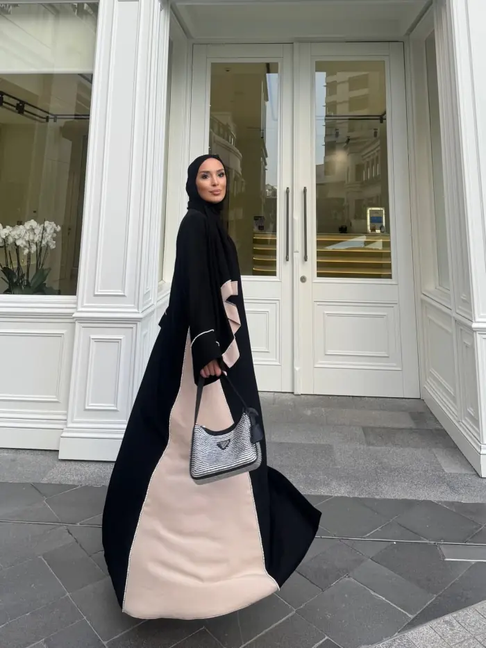 Zeyn Abaya Siyah-Bej